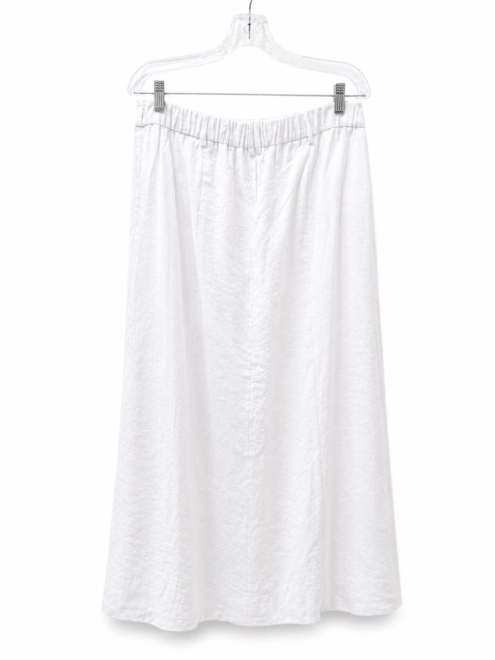 Abercrombie & Fitch White Linen Maxi Skirt with Side Slit - Picture 2 of 4